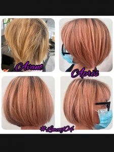 Coupe Carré cheveux cuivrés